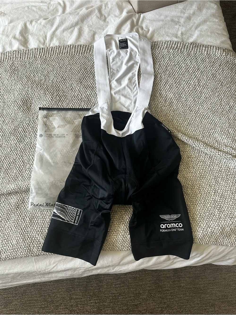 NWT Women’s Pedal Mafia Bib Shorts with White Straps